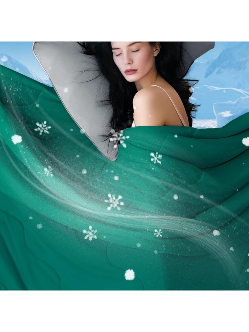 Cooling Comforter King Size - Lightweight, Breathable Blanket for Hot Sleepers